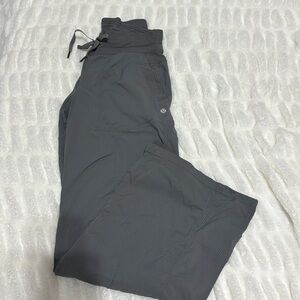 Lululemon Dance Studio Pants in gray, Size 6. No ankle drawstrings